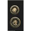 Image 1 : Two-piece gold proof set 1980,...