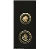Image 1 : Two-piece gold proof set 1980,...