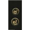Image 2 : Two-piece gold proof set 1980,...