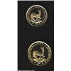 Image 2 : Two-piece gold proof set 1983,...