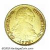 Image 1 : Charles III gold 8 Escudos 1776-S-CF,...