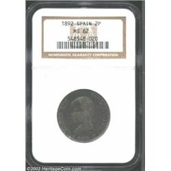 Alfonso XIII 2 Pesetas 1892,...