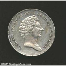 Carl XIV Johan Riksdaler 1842 AG,...