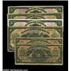 Image 1 : Mexico Banco de Mexico<BR>Six early Banco de Mexico issues, including three large size 5 pesos no...