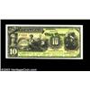 Image 1 : Mexico El Banco Yucateco (1890) 10 pesos Pick S468.p Proof<BR>This india paper mounted on cardsto...