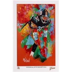 Franco Harris 11x17  Immaculate Reception  Signed Winford Limited Edition Lithograph #30/199 (Winfor