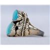 Image 2 : Navajo Sterling Bisbee Turquoise Ring, Size 14