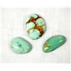 Image 1 : 3 Bisbee Blue Turquoise Cabochons