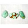 Image 2 : 3 Bisbee Blue Turquoise Cabochons