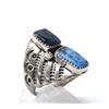 Image 1 : Navajo Sterling Silver Turquoise Ring, Size 10
