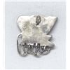 Image 2 : Native American Zuni Sterling Inlay Wagon Pendant