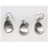 Image 2 : Navajo Stone to Stone Inlay Pendant and Earrings