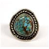 Image 1 : Navajo Sterling Turquoise Ring, Size 4.75, Signed