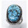 Image 3 : Navajo Sterling Silver Turquoise Ring, Size 9.5