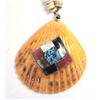 Image 1 : Santo Domingo Overlay Shell Heishi Bead Necklace