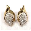 Image 1 : 10KT Gold & Diamond Earrings