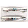 Image 1 : Native American Navajo Silver Turquoise Barrettes