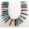 Multi-Colored Gemstone Tab Bead & Heishi Necklace
