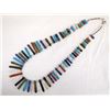 Image 2 : Multi-Colored Gemstone Tab Bead & Heishi Necklace