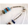 Image 3 : Multi-Colored Gemstone Tab Bead & Heishi Necklace