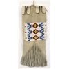 Native American Plains Indian Beaded Leather Bag