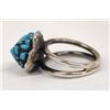 Image 2 : Navajo Sterling Silver Turquoise Ring, Size 7.5
