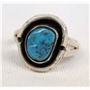 Image 1 : Navajo Sterling Silver Turquoise Ring, Size 6.5