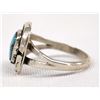 Image 2 : Navajo Sterling Silver Turquoise Ring, Size 6.5