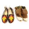 Image 1 : 2 Pair of Native American Moccasins