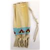 Image 1 : Plains Indian Suede Beaded Pipe Bag