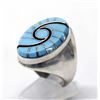 Image 1 : Zuni Silver Turquoise Double Hummingbird Ring, 11