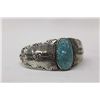 Image 2 : Navajo Old Pawn Sterling Silver Turquoise Bracelet