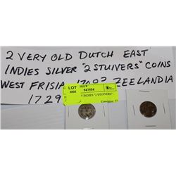 DUTCH EAST INDIES "2 STUIVERS" - 1708, 1729