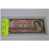 Image 1 : 1954 CANADIAN $2 BANK NOTE