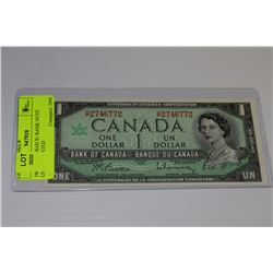 1967 CANADIAN $1 BANK NOTE UNCIRCULATED
