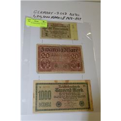 GERMANY BANK NOTES: 1918-1937