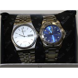 PAIR OF MEN'S WATCHES - SEIKO AND QUIKSILVER
