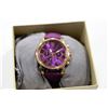 Image 1 : PURPLE GENEVA WATCH