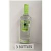 Image 1 : 3 BOTTLES OF SMIRNOFF WHITE GRAPE VODKA