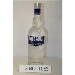 2 BOTTLES OF WYBOROWA IMPORTED VODKA
