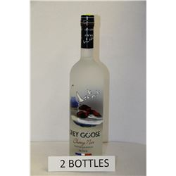 2 BOTTLES OF GREY GOOSE CHERRY NOIR VODKA