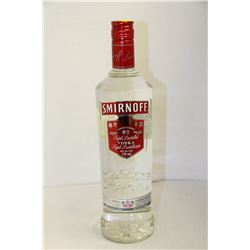 750ML BOTTLE OF SMIRNOFF TRIPLE DISTILLED VODKA