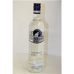 750ML BOTTLE OF ERISTOFF TRIPLE DISTILLED VODKA