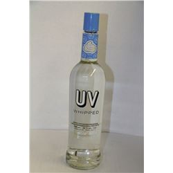750ML BOTTLE OF UV WHIPPED CREAM FLAVOURED VODKA