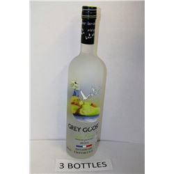 3 BOTTLES OF GREY GOOSE LA POIRE VODKA
