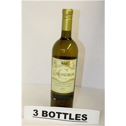 3 BOTTLES OF CONUNDRUM CALIFORNIA WHITE WINE