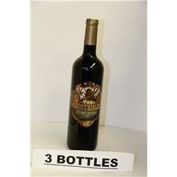3 BOTTLES OF THE INDUSTRIALIST RED WINE