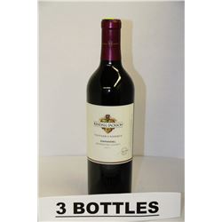 3 BOTTLES OF KENDALL-JACKSON ZINFANDEL 2011