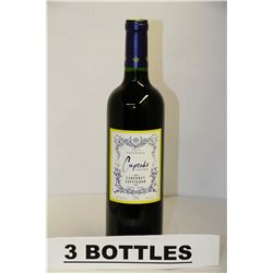 3 BOTTLES OF CUPCAKE CABERNET SAUVIGNON