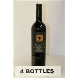 4 BOTTLES OF BOGLE VINEYARDS OLD VINE ZINFANDEL